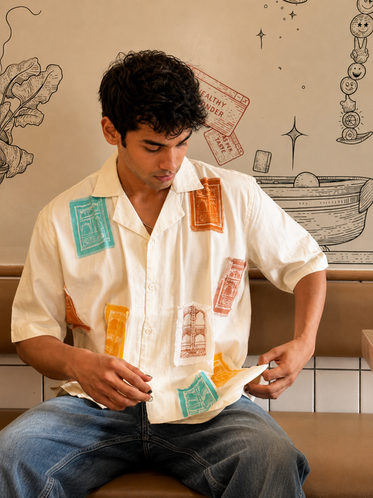 Jharoka patch shirt