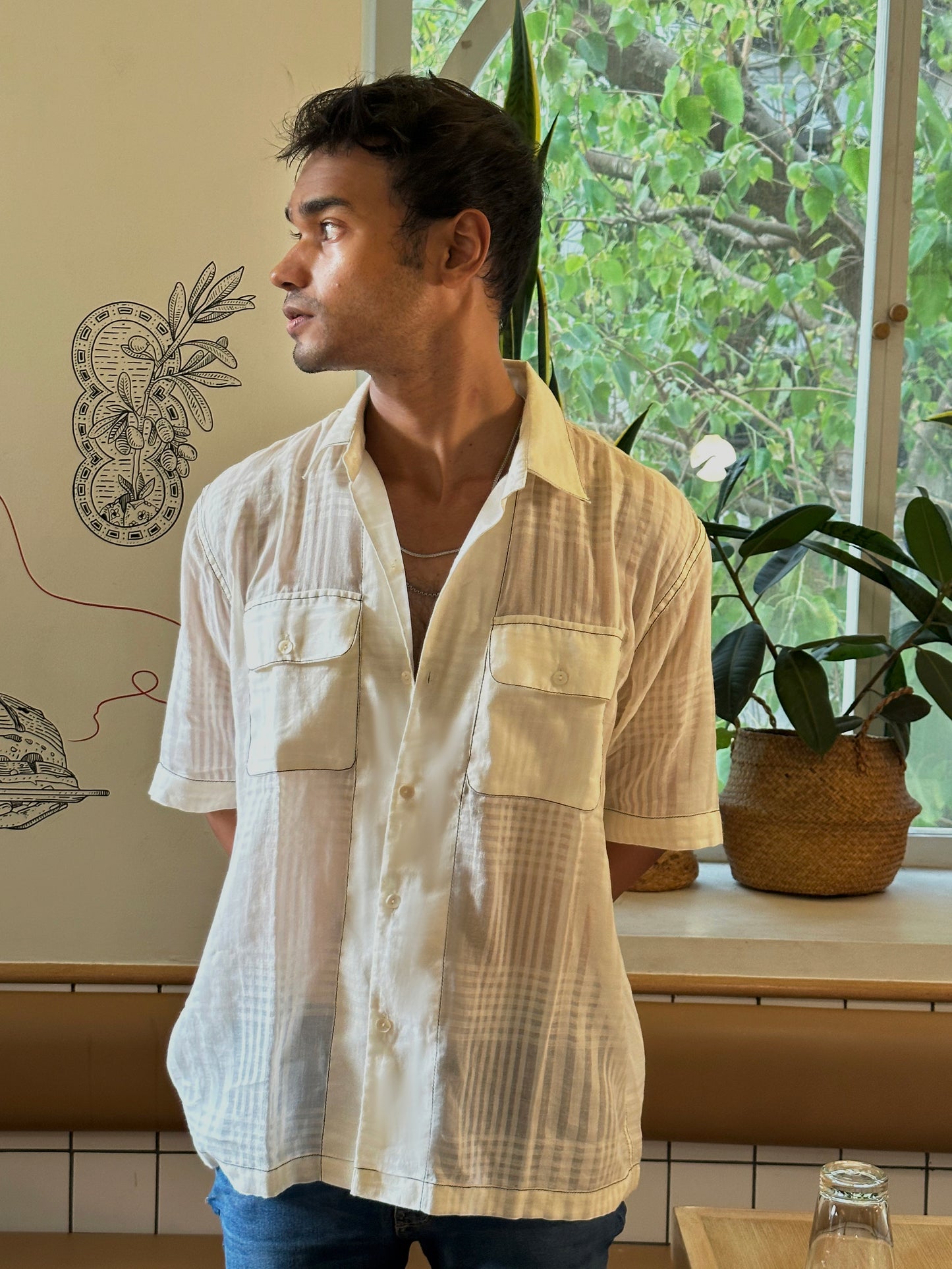 Ecru summer shirt