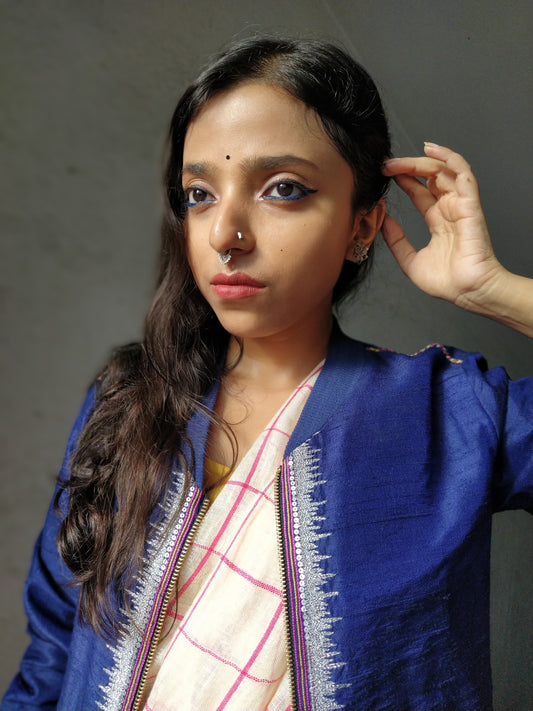 Priyanka Das in Chhau Bomber & shirt