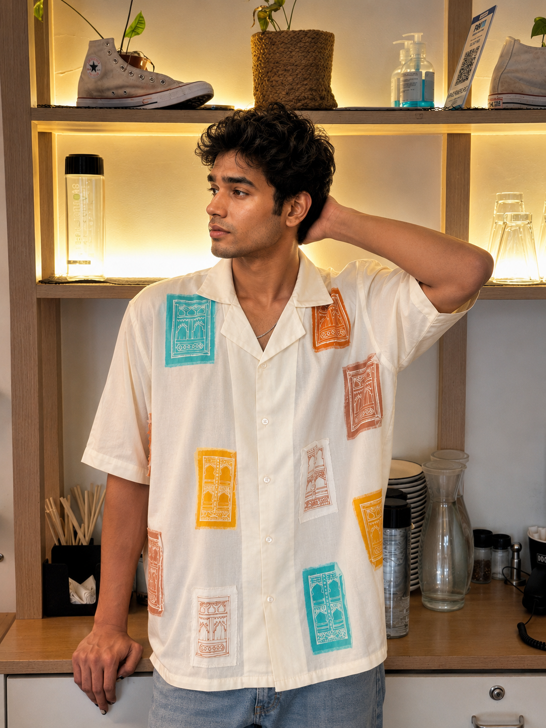 Jharoka patch shirt
