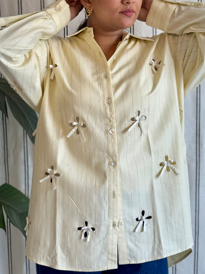 Flower cut-out Shirt